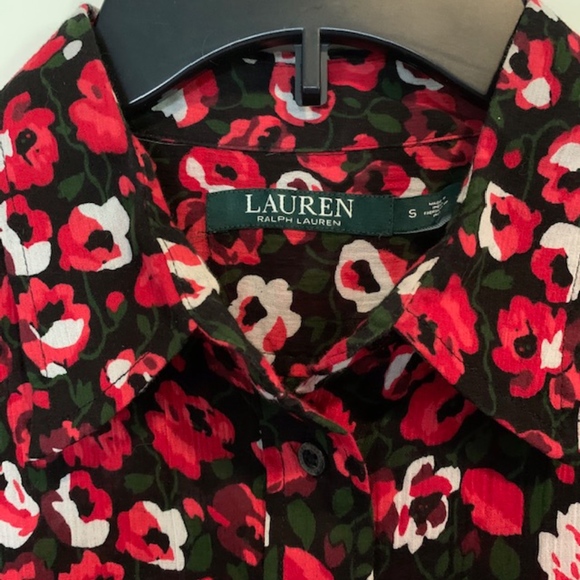 NEW Lauren Ralph Lauren Floral Blouse - Picture 4 of 9